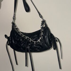 Black Quilted Shoulder Bag